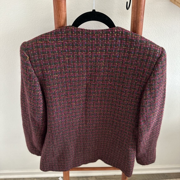 Vintage oversized embroidered blazer - Picture 8 of 9